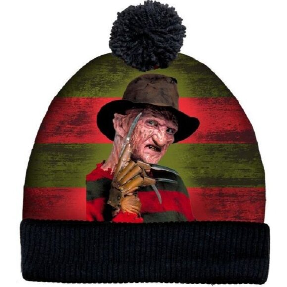 New Freddy Krueger Beanie Hat Adult Winter Horror Movie Nightmare on Elm Street - Picture 1 of 2